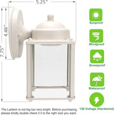 LIT-PaTH Outdoor LED Wall Lantern, Wall Sconce Porch Lighting Fixture, 3000K Warm White, 9.5W 800 Lumen, Aluminum | Lumora