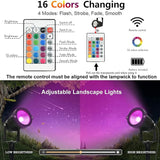 RGB Halloween Low Voltage Landscape Lights Color Changing 5W LED Landscape Lighting Outdoor Waterproof Remote | Lumora