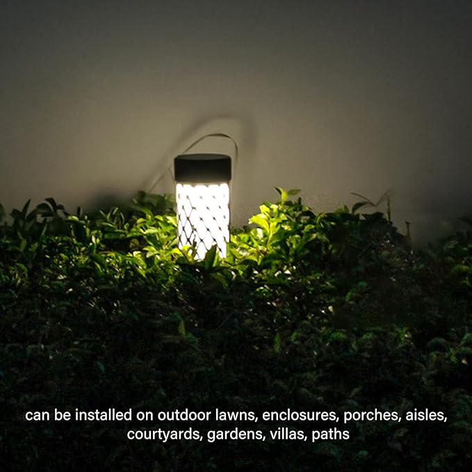 Tyenaza Solar Landscape Light, Outdoor LED Solar Garden Lamp - Waterproof Solar Pathway Lights for Patio Lawn Path - Decorative Solar Lights