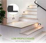 ASD LED Recessed Step Light Fixture, Outdoor & Indoor Tread Lighting | 3CCT, Dimmable, Waterproof, ETL Listed | 3W | Lumora