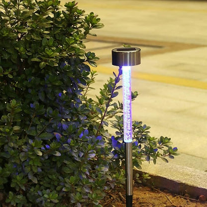 Solar Lights Outdoor 6 Pack Solar Pathway Lights Outdoor Waterproof LED Landscape Garden Lights Solar Powered Outdoor Lights Solar Garden Lights for Pathway Walkway Yard