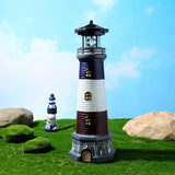 Yardwe Solar Garden Lighthouse Decor Waterproof Outdoor Solar-Powered Lighthouse Statue for Yard Lawn Patio | Lumora