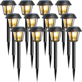 Solar Pathway Lights Outdoor 12 Pack Solar Lights Outdoor Waterproof 3000K Warm White Tungsten Filament Bulb for | Lumora
