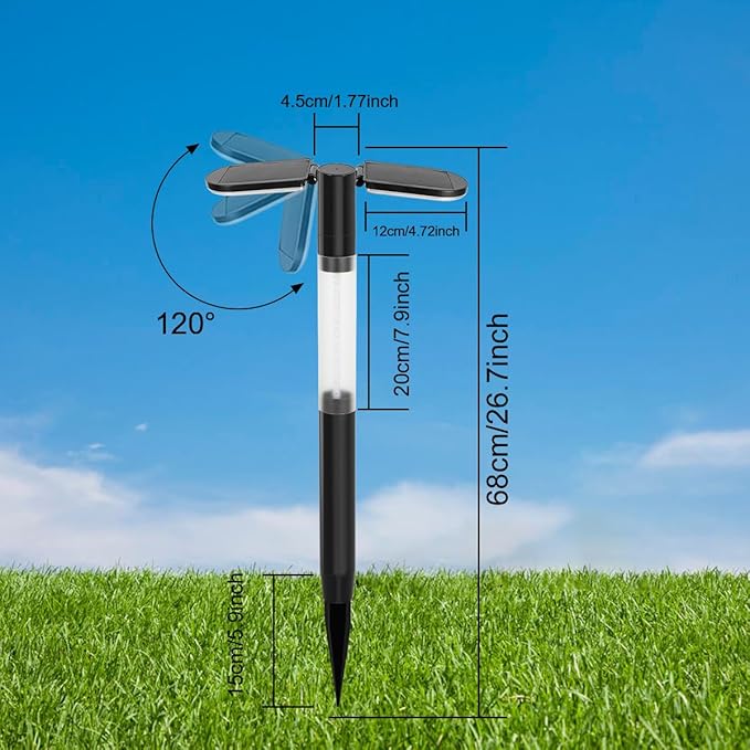 Outdoor Solar Pathway Lights, Warm White and Cool White, Landscape Lighting with Stakes