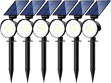 nipify 6 Pack Solar Spot Lights Outdoor Waterproof with 3 Modes, Solar Spotlight Light for Outside Yard Landscape | Lumora