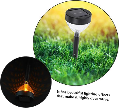 POPETPOP Solar Pathway Lights Outdoor Led Garden Lanterns Changing Decorative Landscape Lighting for Gardens and Patios and Design Enchanting Atmosphere Projector