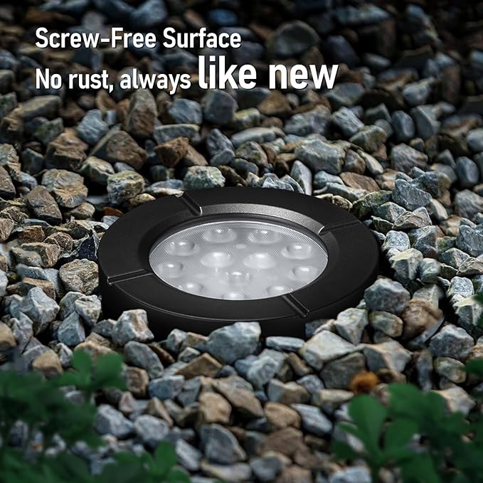LEONLITE Dia. 4 Inch 5CCT Well Lights Landscape LED In Ground, 5 Color Temperature Selectable, 12-24V AC/DC CRI90 | Lumora