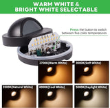 Low Voltage Deck Lights - 12V Landscape Step Lights Outdoor, 5 Color Temperature Dimmable, IP65 Waterproof | Lumora