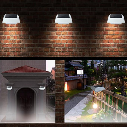 Solar Gutter Lights Motion Sensor Outdoor Security Light (2 Pack), LED (6-Diode) Waterproof Durable Fence Gutter Driveway Garden Patio Path Decking Light Made for Quality Outdoor Life