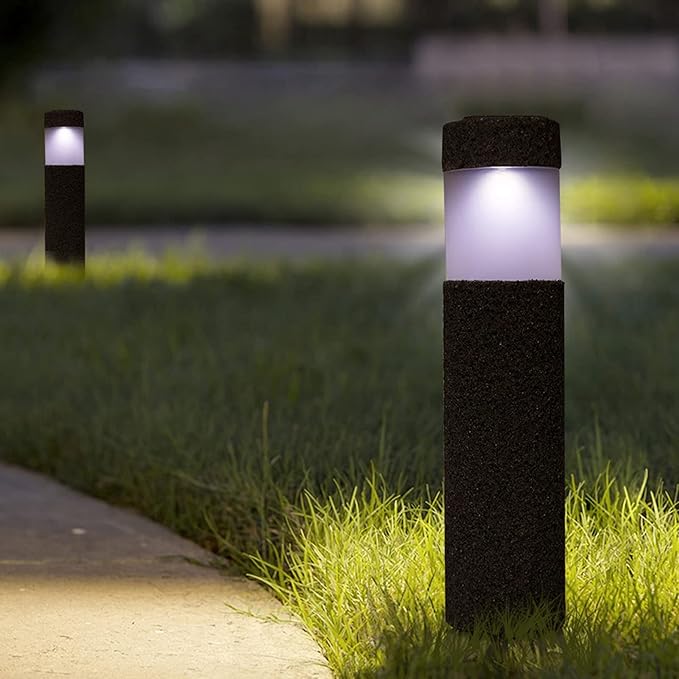 Solar Pathway Lights, Solar Outdoor Lights, Ideal Solar Power LED Light for Garden Path Courtyard Stone Lamp