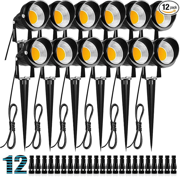 ZUCKEO 10W Landscape Lighting Low Voltage LED Landscape Lights, IP66 Waterproof Landscape Spotlights Yard Lawn | Lumora