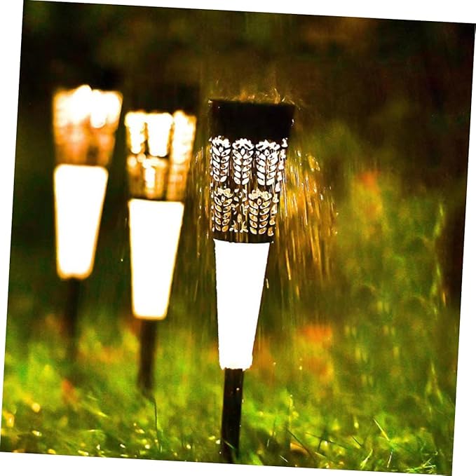 6pcs Solar Garden Stake Lights Decorative Courtyard Light Warm Glow Outdoor Lawn Lighting for Pathway and Villa | Lumora
