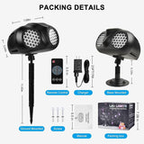 Christmas Projector Lights Outdoor, Dual Head Dynamic Snowflake Projector with RF Remote & Timer, IP65 Waterproof | Lumora