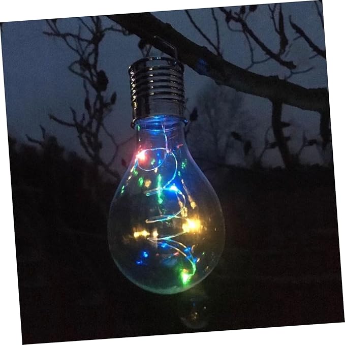 DOITOOL 6pcs Solar Powered Copper Wire Led Hanging Bulb Warm White Light for Garden Patio and - Outdoor Wall Light | Lumora