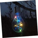 DOITOOL 6pcs Solar Powered Copper Wire Led Hanging Bulb Warm White Light for Garden Patio and - Outdoor Wall Light | Lumora