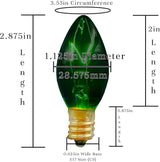EST. LEE DISPLAY L D 1902 Indoor ＆ Outdoor String Light C9 Glass Christmas Steady Transparent Replacement Bulbs E17 | Lumora