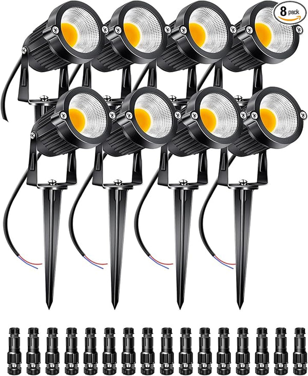 5W Low Voltage Landscape Lights Outdoor 12V AC/DC LED Landscape Lighting 3000K Warm White Waterproof Garden | Lumora