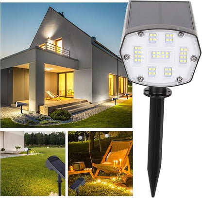 Solar Lawn Light LED Waterproof Solar Pathway Lights for Outdoor Garden Yard 5.5V 2W Solar Panel - Energy Efficient, Durable ABS Material, Perfect Outdoor Solar Lights Pathway