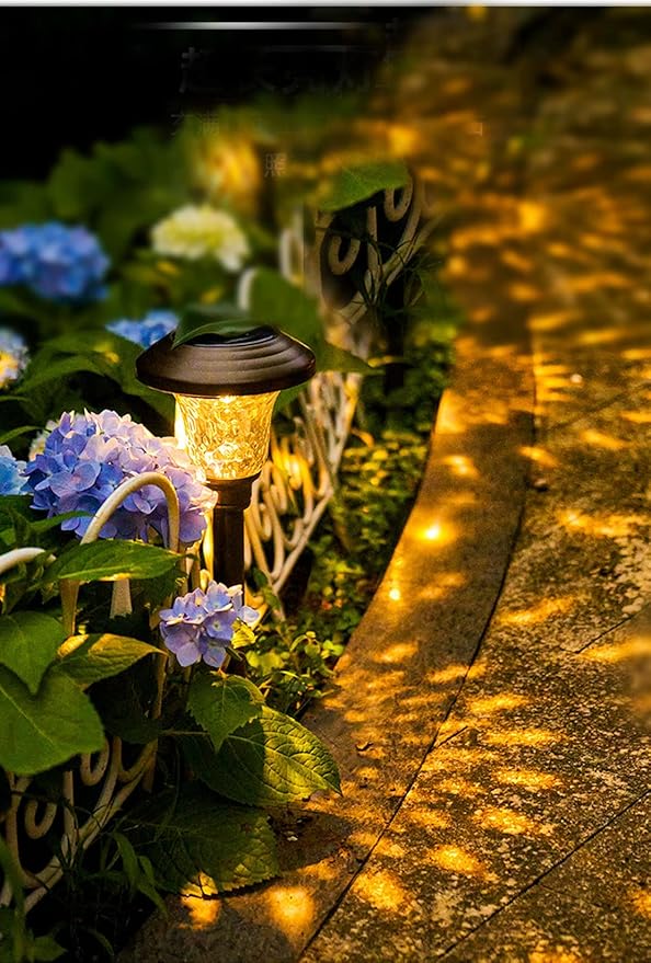 Ulalaza Garden Solar Lights Multi-Color Changing LED Flower Stake Light Decorative Landscape Lawn Yard Outdoor Lights About Length 120 * 120 * 425mm/5 * 5 * 17inch