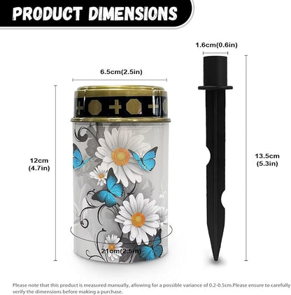 Daisy Butterfly Solar Lights Outdoor Waterproof Solar Light Outdoor Solar Light Night Light Waterproof Path Solar Light for Yard Home