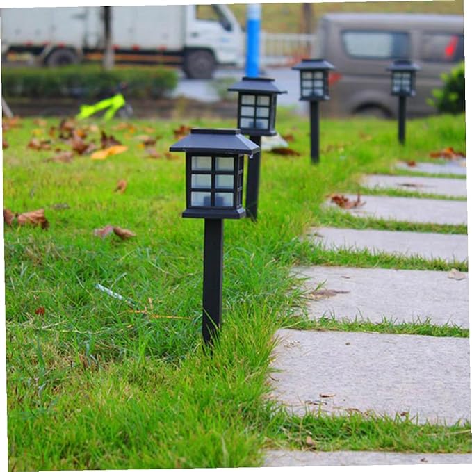 NUOBESTY 4 Pcs Solar Powered Pathway Lights Outdoor LED Spike Lights Warm for Garden Walkway Lawn Patio Driveway | Lumora
