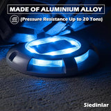 SIEDiNLAR Solar Deck Lights Driveway Dock Light LED Solar Powered Outdoor Waterproof Road Markers for Garden Step | Lumora