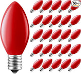 Minetom C7 Christmas Replacement Light Bulbs 50 Pack, C7 Bulbs Clear Incandescent Bulb for Christmas String Light | Lumora