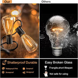 DAMAING Outdoor String Lights 150 FT Patio Lights String with 75 Dimmable ST38 Plastic LED Bulbs,Vintage | Lumora