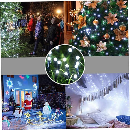 balacoo 2sets Solar Led String Lights Outdoor Garden Decor Led Solar Lights Auto Off Weatherproof