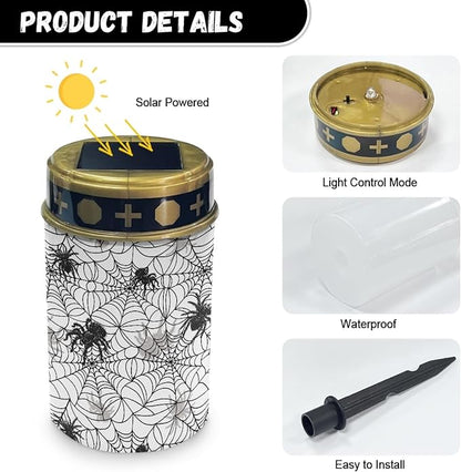 Cobweb Solar Lights Outdoor Waterproof Garden Lights Solar Powered Solar String Lights for Outside,Pretty Landscape Lighting & Accessories Solar Lantern Solar Pathway Lights