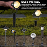 EAGLOD 5W Spot Lights Outdoor 5000K Daylight White Flag Pole Light 12V~24V AC/DC LED Landscape Spotlights | Lumora