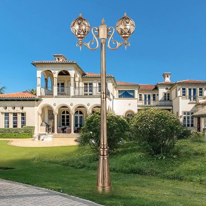 Outdoor Lamp Post Light Lamp Post Lights, Creative 2-Light Outdoor Post Light Traditional Victoria High Landscape | Lumora
