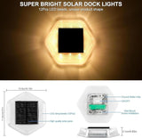 Solar Deck Lights Dock Step Lights- 8 Packs Waterproof 1200mAh Auto ON/Off LED Solor Powered Stair Lighting for | Lumora
