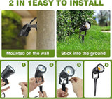 5W Low Voltage Landscape Lights Outdoor 12V AC/DC LED Landscape Lighting 3000K Warm White Waterproof Garden | Lumora