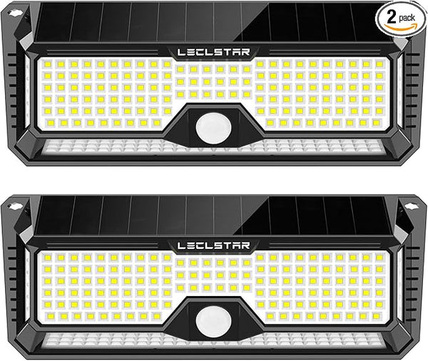 Solar Outdoor Lights - 4000Lm 268 LED Motion Sensor Lights Outdoor, IP65 Waterproof Led Security Lights Bright | Lumora