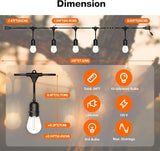 LEDVANCE 24-ft Outdoor String Lights, Edison Shatterproof S14 Bulbs, Linkable, String Lights for Outside/Indoor | Lumora