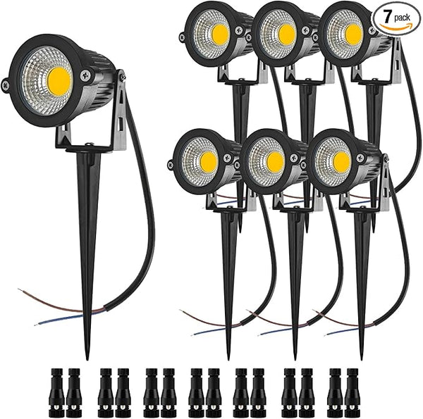 10W Low Voltage Landscape Lights 12V Landscape Lighting with Connectors Warm White Waterproof Outdoor Spotlights | Lumora