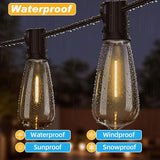 25 FT Outdoor String Lights with 13 Shatterproof Waterproof LED Edison Bulbs Connectable Hanging Patio Lights for | Lumora