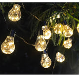14ft Battery Operated 20 Hanging Bulb 100 LED String Lights, Vintage Commercial Battery Outdoor Lights for Indoor | Lumora