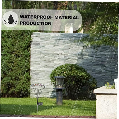 DOITOOL 2pcs Outdoor Solar Power Garden Light Butterfly Led Lamp for Pathway Patio Easy Install Solar Decorative Light for Lawn