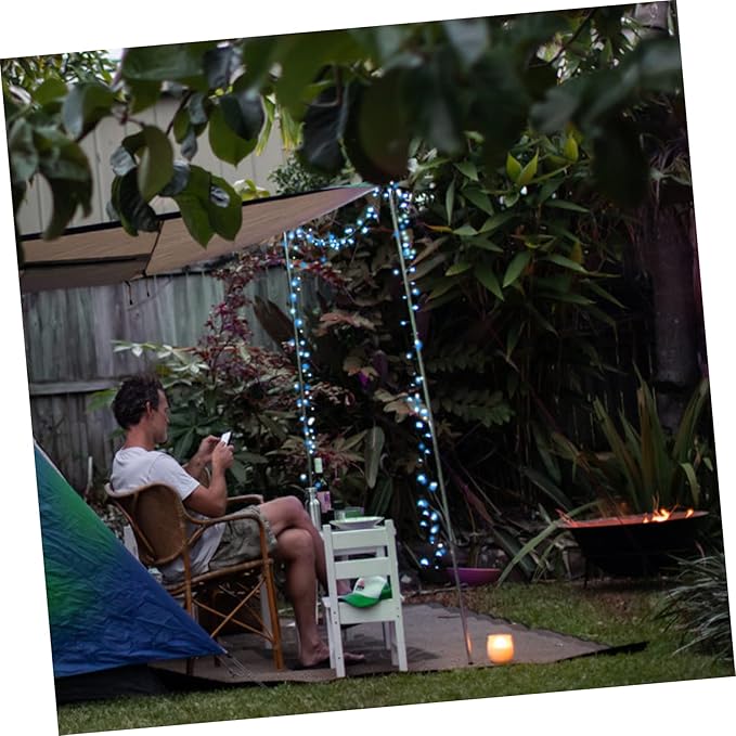 Veemoon 2sets Garden Solar String Lights Led Wire Decor for Outdoor Patio and Balcony Lights Functions Solar Powered for Effortless Decoration