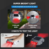 JIGUOOR Solar Deck Lights LED Driveway Lights Solar Powered Dock Light Outdoor IP68 Waterproof Road Markers for | Lumora