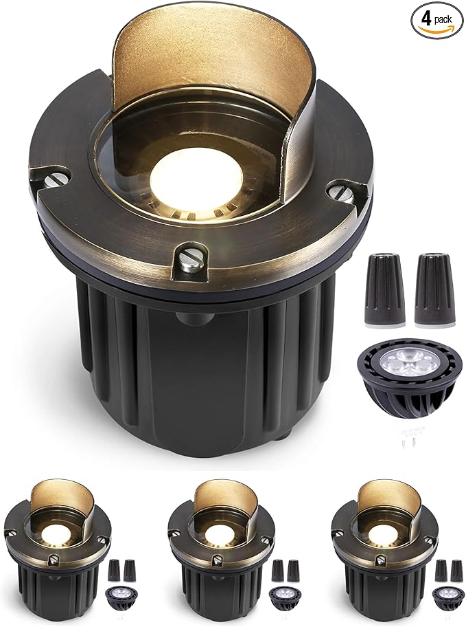 Gardenreet Well Lights Landscape LED - Brass Replaceable Bulb Ip65 Low Voltage In-Ground - Outdoor Path Light | Lumora