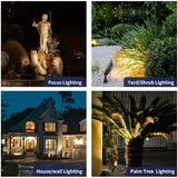 Gardenreet Brass Spot Light Low Voltage - Outdoor Landscape Spotlights LED, 12V Landscaping Uplights Small | Lumora