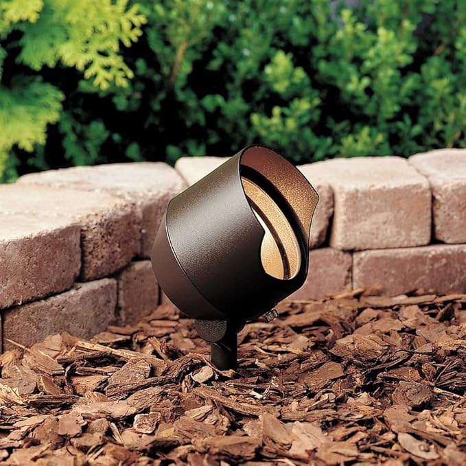 Kichler 15381AZT Accent 1-Light 12V, Textured Architectural Bronze