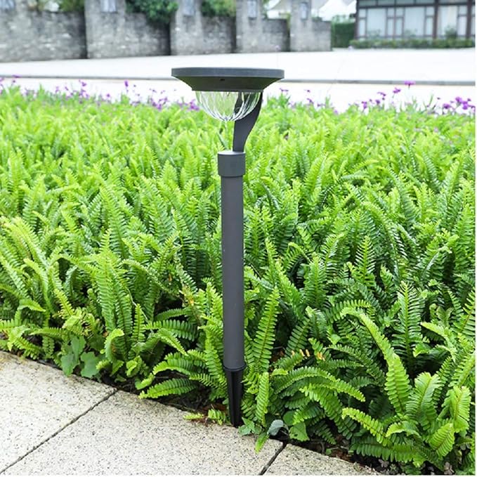 2 in 1 Solar Pathway Lights, Solar Shadow Lights Outdoor Warm White Waterproof Stainless Steel Automatic Solar Landscape Lights for Patio, Yard, Lawn, Garden and Path (Solar Path Light-4 Pack)