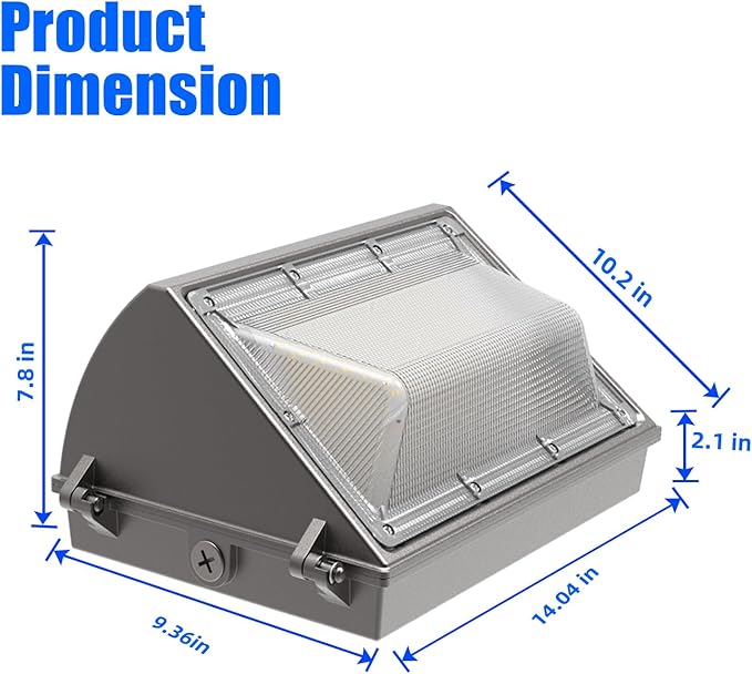 WYZM 4Pack 120W LED Wall Pack Lights with Dusk-to-Dawn Sensor, 21000LM Bright Wall Mount Outdoor Light 5000K | Lumora