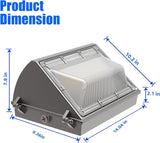 WYZM 4Pack 120W LED Wall Pack Lights with Dusk-to-Dawn Sensor, 21000LM Bright Wall Mount Outdoor Light 5000K | Lumora
