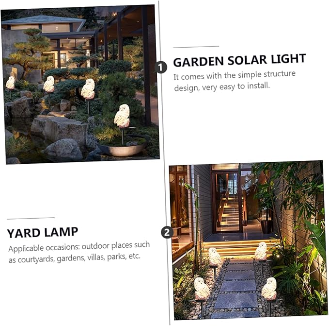 Solar-Powered Landscape Light Ground Plug Lamp Solar Pathway Light Weatherproof Auto Charging Decor