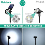 Nekteck Solar Lights, 2-in-1 Solar Spot Lights Outdoor, Waterproof Solar Powered Landscape Spotlights, Bright and | Lumora